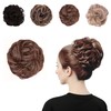 Juvabun Messy Bun 2.0 Reddish Blonde Hair Bun Extension Soft