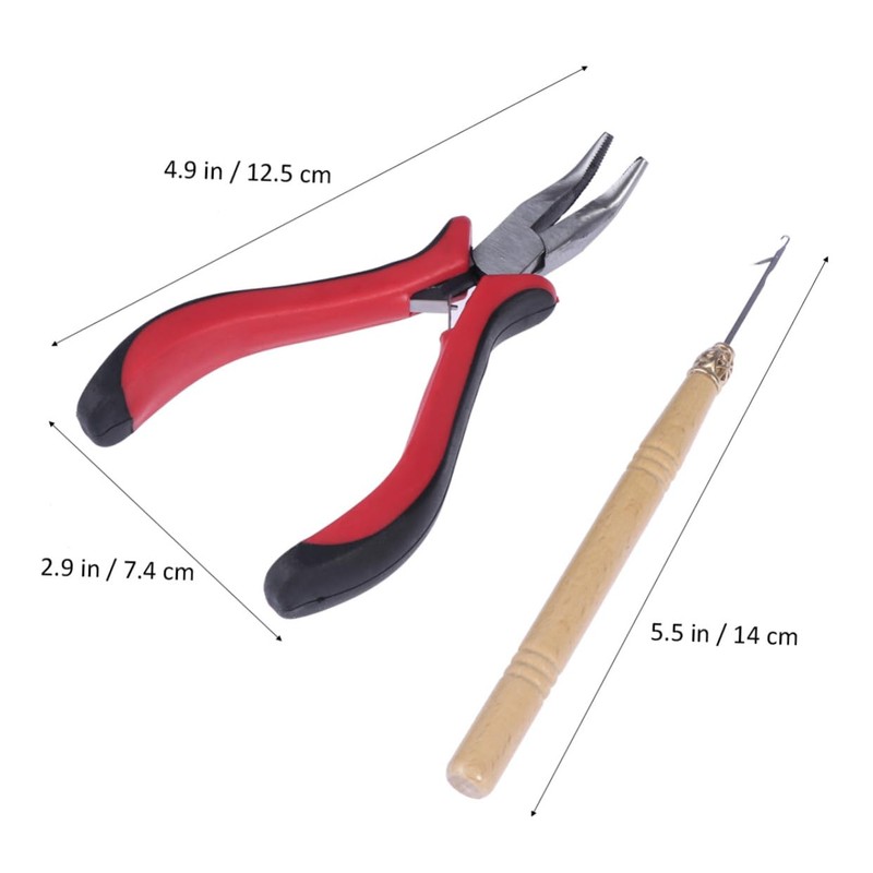 FOMIYES 3pcs Hair Extension Tool Kit Tool Kits for Hair