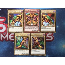 Konami YuGiOh Exodia The Forbidden One Full Card Set Premium Gold Return of The Bling Edition