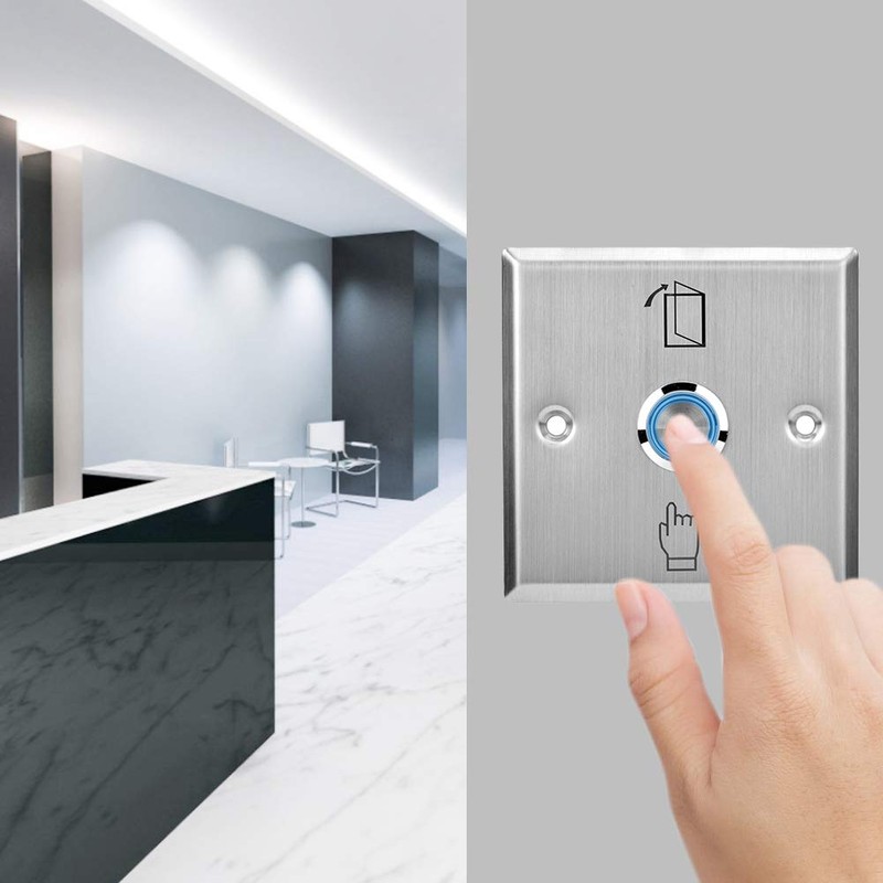 HERCHR Door Access Control System, Momentary Push to Exit Button