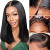 EQ DUOUPA Wear and Go Glueless Wig Bob Wig Human