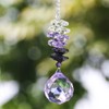 H&D HYALINE & DORA 30mm Purple Chandelier Crystals Ball Rainbow