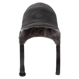 Gvatasz Women Fleece Warm Trapper Hat Winter Ushanka Russian Hat Snow Eskimo Hat with Ear Flaps for Cold Weather,Grey