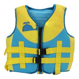 Kids Buoyancy Vest Adjustable Double Belt Design Safe Children Floating Jacket with Safety Buckle for Swimming Surfing S