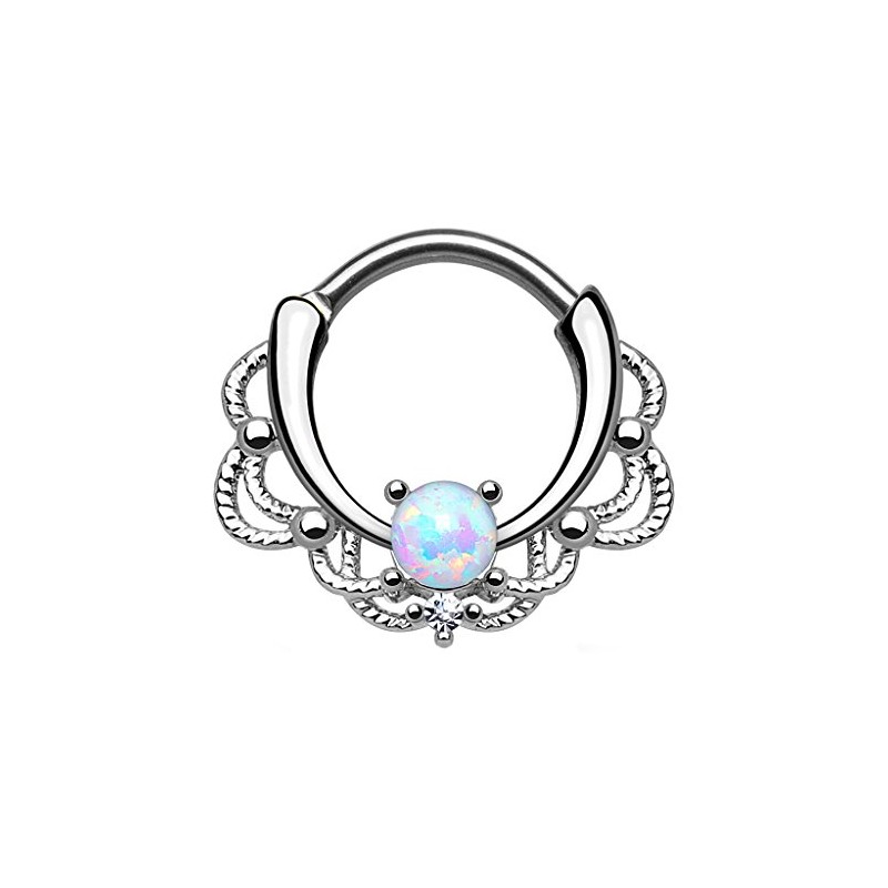 Piercingfaktor Piercing, Universal Clicker Shield Ring, Septum, Nose Piercing, Lip,