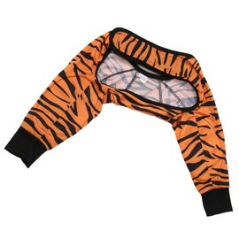 Dog Recovery Front Legs Sleeve, Tiger Stripe Breathable Adjustable Wearproof Dog Leg Recovery Sleeves Thickened Soft for Large Dogs (XL)