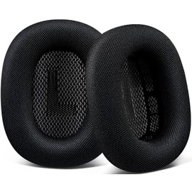 SOPROM Ear Pads Replacement for Airpods Max Over-Ear Headphones, Ear Pads with Durable Mesh, Soft Foam and Magnetic - Black