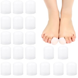 10 Paar Big Toe Protektoren für Frauen, Gel Zehenschutz Zehenbandage für Big Toe Wasserdichte Zehenschutz zum Schwimmen, Zehenkappen Zehenschutz für Big Toe Toe Covers für Blasen, Hornhaut, Mais,