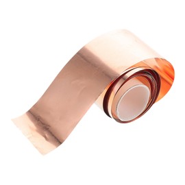 BUGUUYO 1roll Copper Foil Sheet Roll Thickness for Electrical Projects Copper Material for Crafting and Repairs for Circuit Connections and Component Fixes