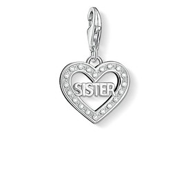 Thomas Sabo Damen-Charm 925 Silber Zirkonia weiß - 1266-051-14