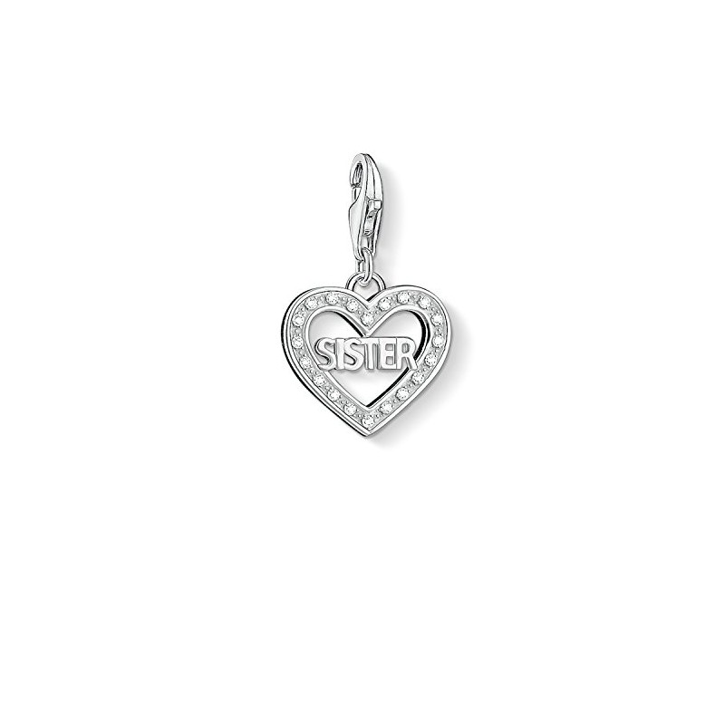 Thomas Sabo Damen-Charm 925 Silber Zirkonia weiß - 1266-051-14