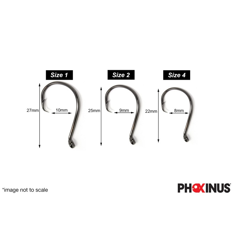 Phoxinus Circle Hooks - Freshwater and salt water fishing hooks