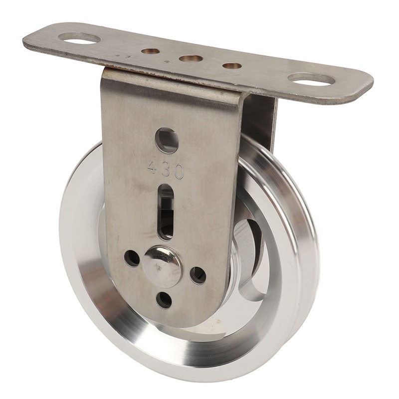 Gym Pulley Blocks Wall Mount Fixed Pulley Wheel Rotation 360