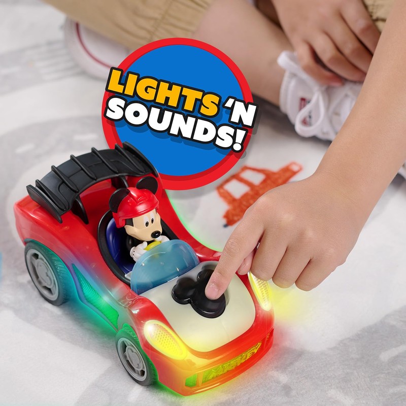 Just Play Topolino Rev 'n Glow Racer con luci e