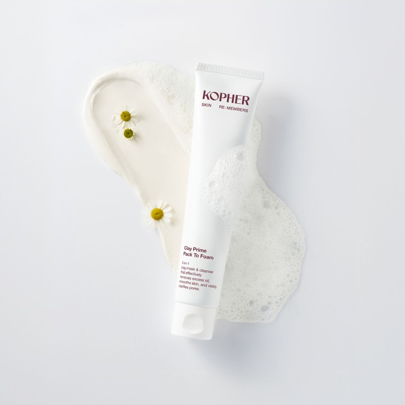 Koper Clay Prime Pack-to-Foam Cleansing Cleansing Foam Pore Pack Hypoallergenic