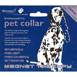 Norstar - Magnetic Pet Collar for Dogs - Improve Pets Circulation, Speed Recovery from Injuries and Increase Vitality and Energy - High Strength Neodymium Magnets, Large