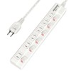 KOZUMUWAN Power Strip, 6 Gangs, 3.3 ft (1 m), White,