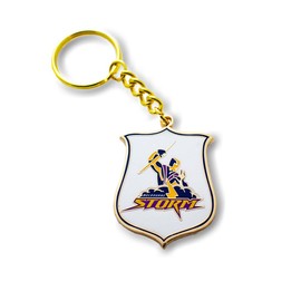Melbourne Storm NRL Rugby League Heritage Logo Metal Keyring