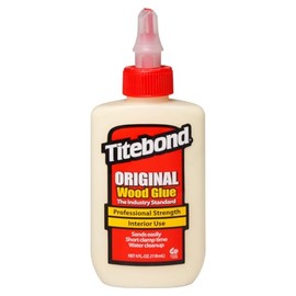 Titebond - Pegamento de madera original 5062, estándar de la industria para carpintería, reparación/montaje de muebles, construcción, reparación o modelado del hogar, 4 onzas