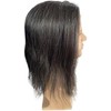 Hombres Tupé for hombre con encaje suizo #1B20, cabello humano