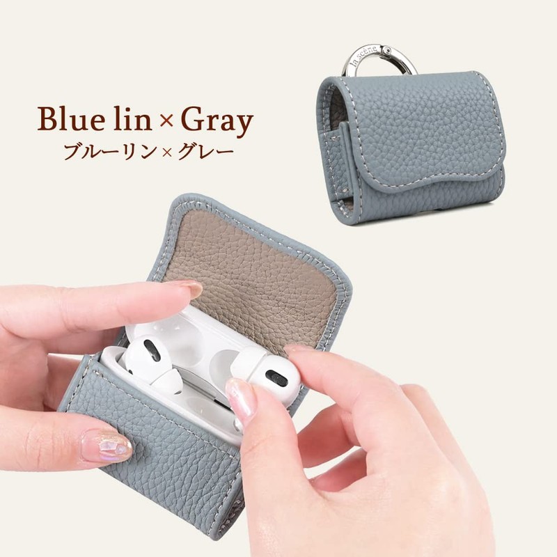 HanaRo AirPods Pro, Pro2, Pro3, AirPods 3 Case Genuine Leather