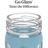 Lifefactory 12-Ounce Glass Water Bottle with Active Flip Cap and