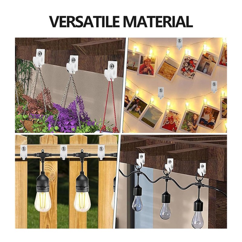 30 Pack Wire Shelf Wall Clips with Screws and Anchors