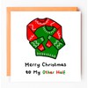 Cosy Christmas Card to my other half, xmas card for