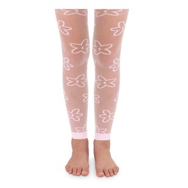 Jefferies Socks Girls 2-6X Daisy Footless Tights, Pink, 2-4 Years