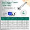 DSM Chipboard Screws 4 x 70 mm Stainless Steel A2/V2A