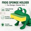 Frog Shaped Sponge Holder for Kitchen Sink - Cute Draining