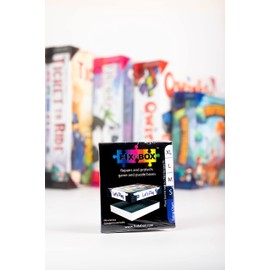 FixDaBox Small Set: plastic corner support pieces to repair and protect your game or puzzle box. Clip over broken lid corners to cover damage and reinforce box. Fits box lids 1-1.7 in high. (Clear)