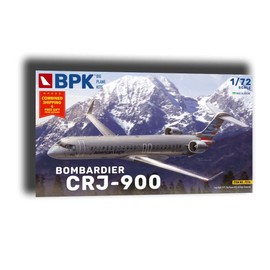 Big Plane Kits 7216-1/72 - Plastic Model Aircraft kit for Bombardier CRJ-900 Airplane Scale Model kit, Grey