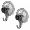 GlobaLink Bathroom Suction Hooks - 2 Pack Reusable Sucker Hooks