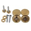 RDEXP 20mm Dia Golden Decorative Mirror Table Brass Round Screw