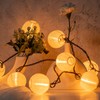 SWEET SHINE White Lantern String Lights, 10 Waterproof Nylon Lanterns