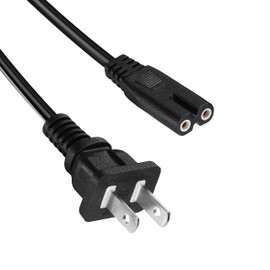 Elliptical Machine Power Cord 2 Prong Power Cord Adapter 5FT Compatible for YOSUDA,GUGTTR,WESTIONC, ANCHEER Under Desk Elliptical Machine