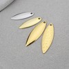Briny River 50-Piece Fishing Lure Spinner Blade Set with and