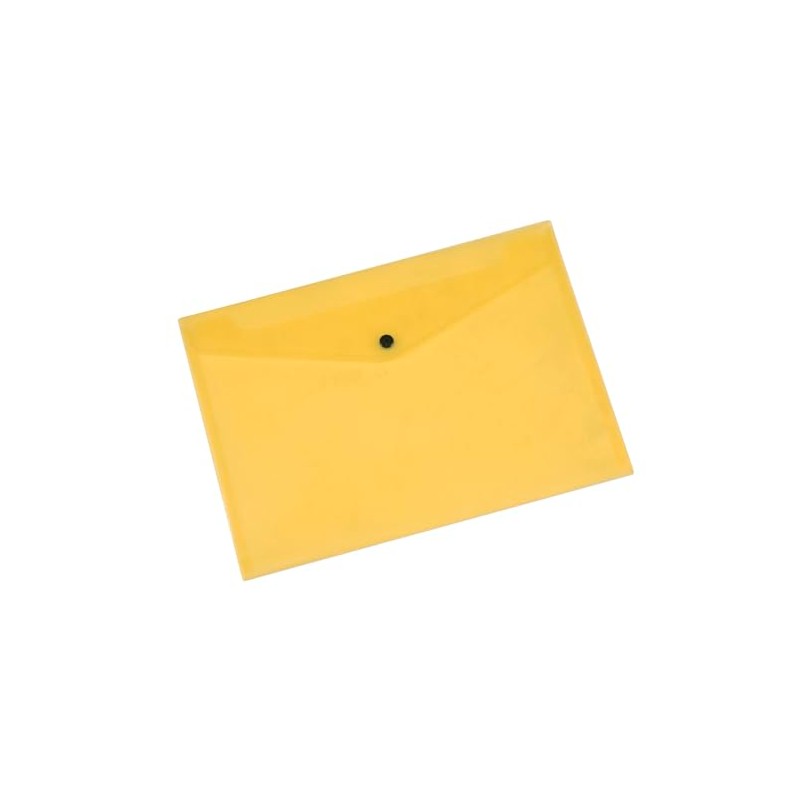 Envelope Wallet Q-CONNECT Press Stud PP A4 172 Micron Transparent