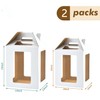 XININSUN XININSUN Tall Cake Box with 6 Windows, 10x10x12&12x12x14 Large