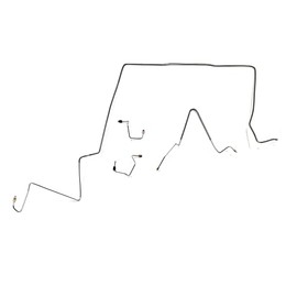 Front Brake Line Kit - Fits 87-95 Jeep Wrangler w/Non ABS - Stainless - The Stop Shop