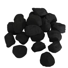 Gas Fire Coals 20 Replacement Random Shaped Cast Coals In Coals 4 You Packaging, Black, range from 35mm to 70mm, 20 random cast