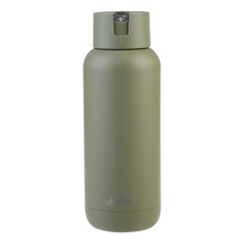 Oasis Ceramic Lined Stainless Steel Triple Wall Insulated 'Moda' Drink Bottle 1 Litre - Olive Green
