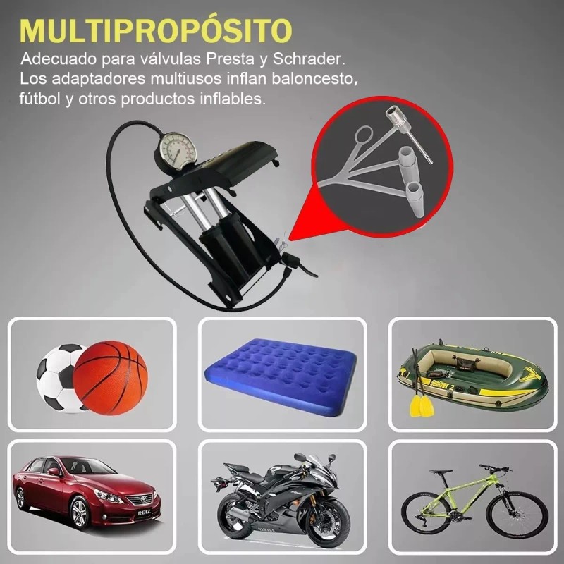 PUNKZZ Bomba De Pie Para Bicicleta