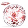 FELTECHELECTR Sequin Beach Ball Inflatable Glitter Ball for Summer Pool