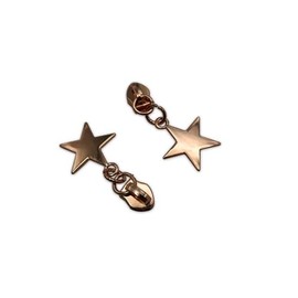 HOLSHUN #5 Zipper Sliders Zipper Pull 30pcs Heavy Duty Metal Gold Star Pulls for #5 Nylon Coil Bulk Zippers Replacement #5 Sliders for Luggage Luxury Bag Hardware Luggage & DIY Craft Supplies