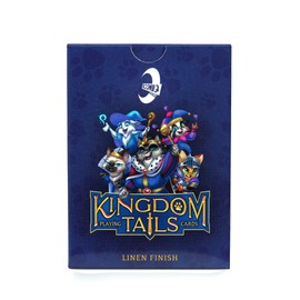 Iconiq Studios Kingdom Tails Fantasy cat Playing Cards Cute Family 54 Playing Cards and 4 Game Cards Poker Size Linen Finish Kids