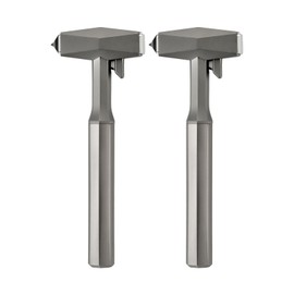 ELECOGO Window Breaker Seatbelt Cutter for Car, All-Metal Car Window Breaker Tool Safety Hammer Tungsten Carbide Hammer Tip Shatters Double-Layer Laminated Glass, 2 Pack Gray