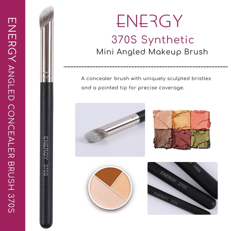 ENERGY Angled Concealer Brush Under Eye Dense Mini Eyeshadow Brush
