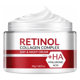 Crema De Retinol Y Colageno + Acido Hialuronico Antiarrugas